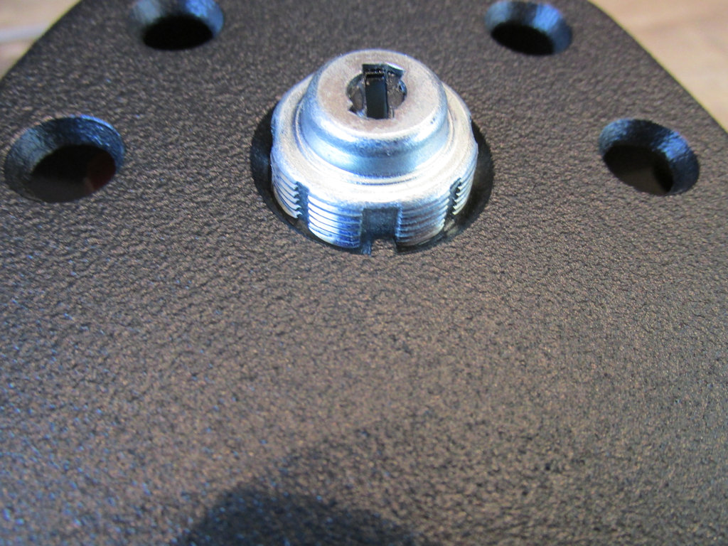 Ignition switch fit to a dual-instrument dash.